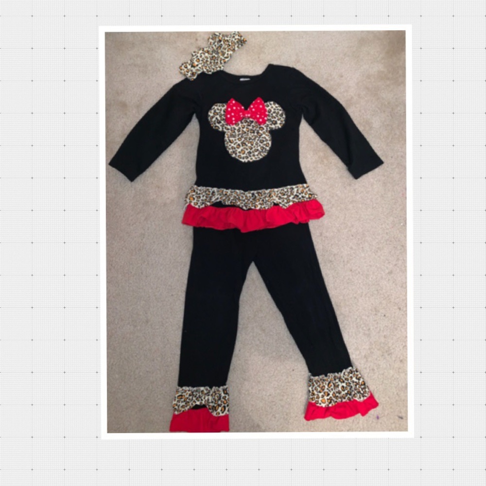 Mini mouse outfit with headband